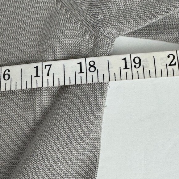 Talbots Grey Silk Blend Beaded Sweater Set Tank & Cardigan Women's SM Petite - Picture 9 of 12